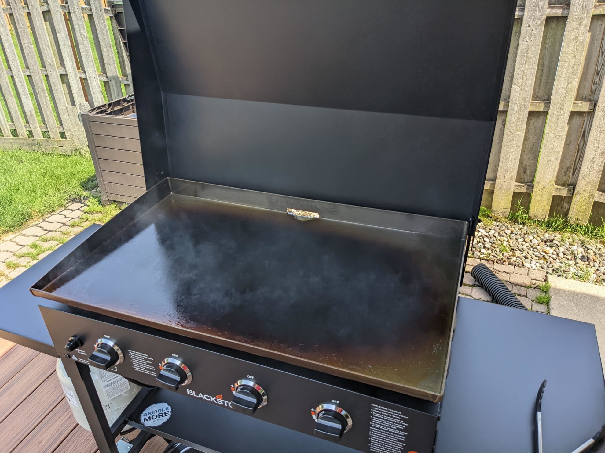 How to Clean a Blackstone Griddle With a Grill Brick The North End BBQ